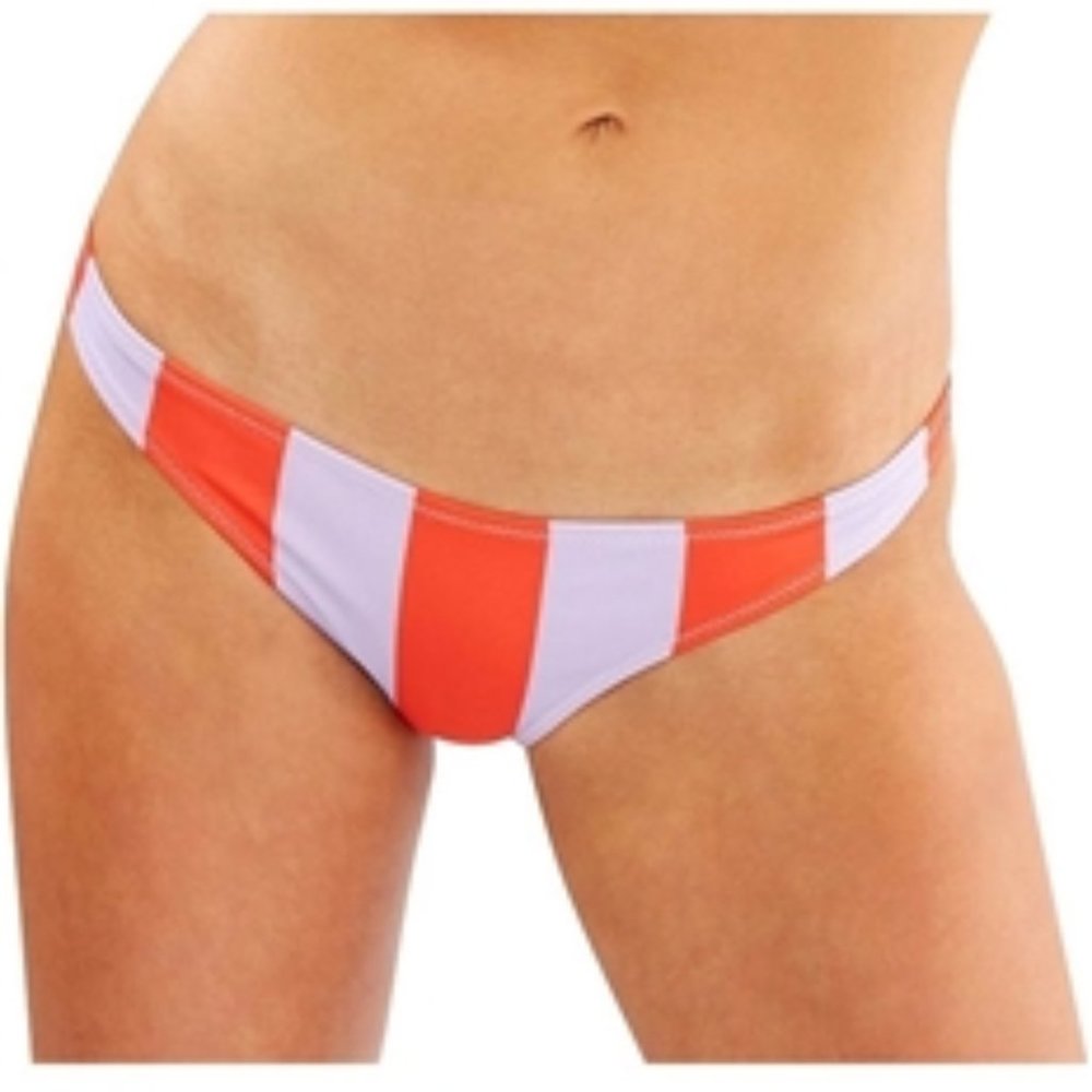 NWT SOLID & STRIPED The Rachel Lavender Red Stripe Bottom - Small